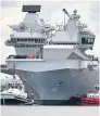  ??  ?? HMS Queen Elizabeth.