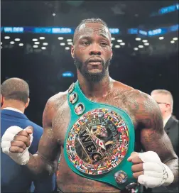  ??  ?? deontay Wilder dijo que está dispuesto a que la pelea tenga lugar en Gran Bretaña