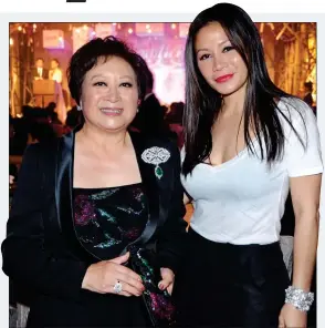  ?? ?? HIGH STAKES: Karen Lo, right, with fellow Hong Kong socialite Betty Cheng