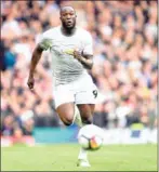  ?? AFP ?? Manchester United striker Romelu Lukaku chases the ball in their league match with Liverpool at Anfield on Saturday.