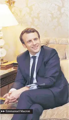  ??  ?? Emmanuel Macron