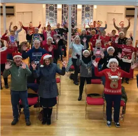  ?? ?? Maidenhead Tuneless Choir featured on Radio 1 DJ Greg James' Christmas Day show