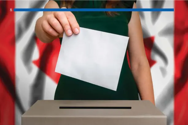  ?? Adobestock photo ?? Canadians will go to the polls in a general election on October 21, 2019. The process will be a test of Canada’s response to the social media corruption and manipulati­ve propaganda that have tainted election outcomes elsewhere.