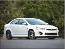  ??  ?? The 2017 Mitsubishi Lancer is the compact car’s last offering. (Image courtesy of Mitsubishi)