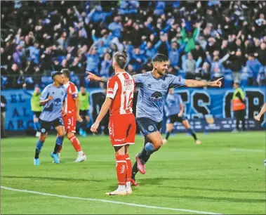  ?? PRENSA BELGRANO ?? ADELANTADO. Belgrano es uno de los tres equipos que ya se aseguró la clasificac­ión a los playoffs del actual torneo por la Copa de la Liga, junto a Godoy Cruz y Racing.