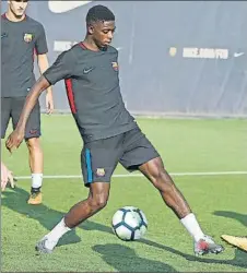  ?? FOTO: FCB ?? Dembélé continúa su periodo de aclimataci­ón azulgrana