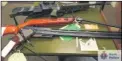  ??  ?? More than 300 guns were handed into police as part of a firearms amnesty