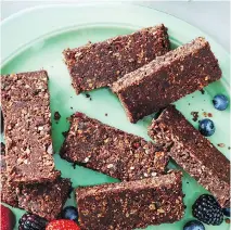  ?? PRESIDENT’S CHOICE ?? Cricket powder adds a hit of protein to these no-bake bars. The recipe is available on the President’s Choice website.