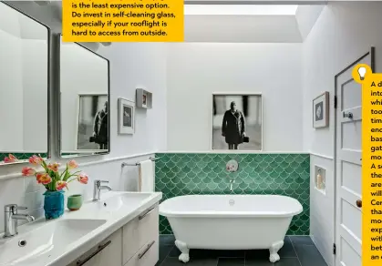 ??  ?? Left Richmond bath, £1,670, Victoria + Albert Baths. Design by BFDO Architects