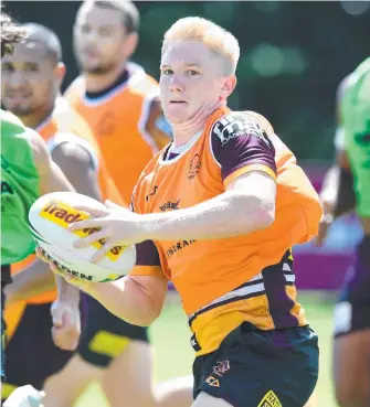  ?? Picture: AAP IMAGE ?? Brisbane rookie Tom Dearden at training yesterday.