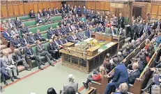  ?? FOTO: AP ?? Lockdown: Die Abgeordnet­en können das Parlament nicht verlassen.