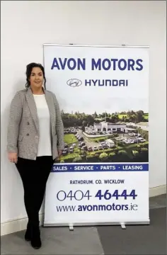  ??  ?? We are delighted to welcome Lisa O’Sullivan to our Sales team at Avon Motors.