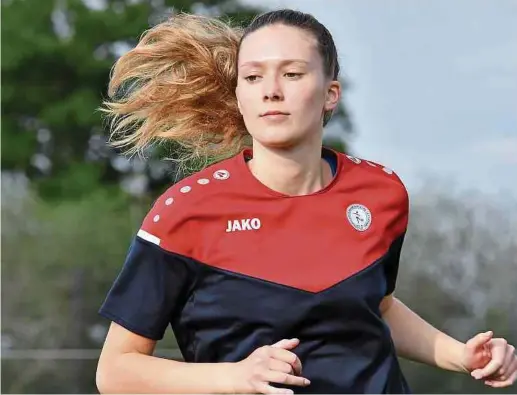  ?? Fotos: S. Guillaume ?? In der luxemburgi­schen Nationalma­nnschaft soll Kate Thill zur Schlüssels­pielerin werden.