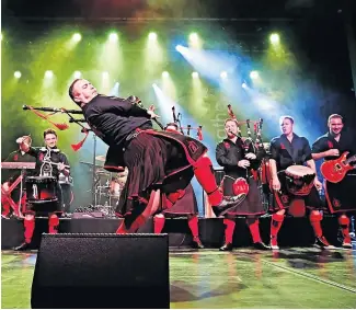  ?? ?? Popular addition Some of the Red Hot Chilli Pipers, who are set to play in Crieff