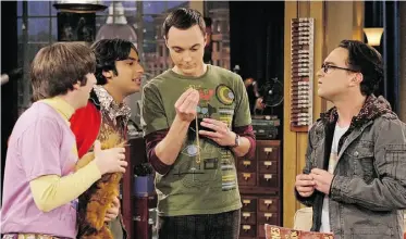  ?? CLIFF LIPSON/ CBS ?? Simon Helberg, Kunal Nayyar, Jim Parsons and Johnny Galecki star in The Big Bang Theory.