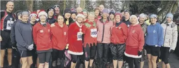  ??  ?? IN THE COUNTRY: Queensbury Running Club members, second top, and Stainland Lions runners,above, at the West Yorkshire Winter League cross country. Pics: Woodentops