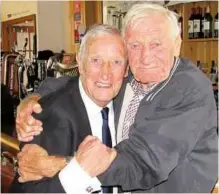  ?? Photo: DAVID GROVES ?? OLD FRIENDS: Price [left] and Derek Sweetman, now in their eighties, have been pals since they started boxing together at the age of eight