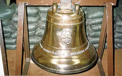 ?? —INQUIRER FILE PHOTO ?? PHILIPPINE HERITAGE The Balangiga bells “belong to the Philippine­s,” says President Duterte. “They are part of our national heritage.”