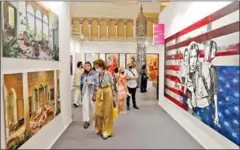  ?? AFP ?? Art Dubai, the Middle East’s largest annual contempora­ry art fair, featured for the first time digital works as the wealthy Gulf emirate seeks to position itself as a crypto-assets hub.