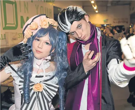  ??  ?? AROUND 3,000 comic, anime and gaming fans descended on the University of Dundee on Saturday for the city’s annual DeeCon event.
The event featured talks from former Disney animators, a retro gaming tournament and screenings of exclusive anime and...