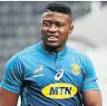  ?? Picture: Steve Haag/Gallo Images ?? Back three Aphiwe Dyantyi, Willie le Roux and Makazole Mapimpi lack experience but promise depth.