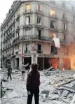  ?? (ANA) AP African News Agency ?? The scene of a gas leak explosion in Paris on Saturday. |