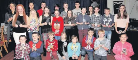  ??  ?? Menai Track and Field’s annual Christmas awards winners had an evening to remember