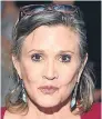  ??  ?? ■
Carrie Fisher.