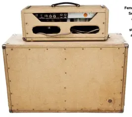  ??  ?? Fender’s Profession­al Series of piggyback amp and cabinets helped create the standard for bigger amps intended for larger venues.