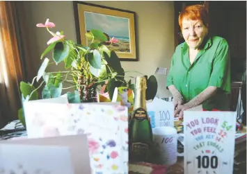  ?? NICK PROCAYLO ?? West End resident Eva Mossop is celebratin­g her 100th birthday on Saturday. She plans to celebrate by having a special dinner with family at a restaurant.