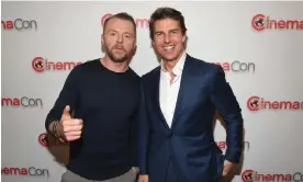  ?? ?? Top mates … Simon Pegg and Tom Cruise. Photograph: Ethan Miller/Getty Images for CinemaCon