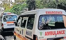  ?? IANS ?? MANY voluntary organisati­ons in India are providing ambulance services for Covid-19 patients. |