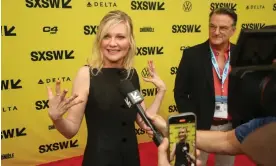  ?? ?? Kirsten Dunst arrives for the world premiere of Civil War. Photograph: Jack Plunkett/ Invision/AP