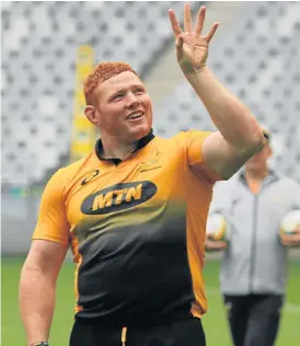  ?? /Ziyaad Douglas/Gallo Images ?? It’s in the stars: Steven Kitshoff will make his first start for the Springboks on Saturday after 18 appearance­s off the bench.