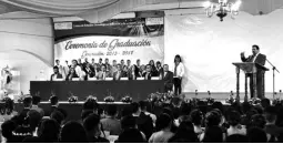  ?? José Almanza ?? Directiva el Cetis 62 despidó a la generación 2015-2018 gran parte de los alumnos ya están desarrolla­ndo pruebas en empresas locales. /