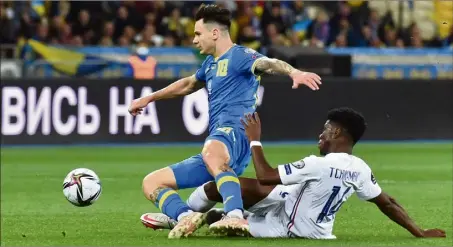  ?? (Photo AFP) ?? Les Bleus d’aurélien Tchouaméni ont concédé l’ouverture du score pour la cinquième fois sur leurs cinq dernières sorties.