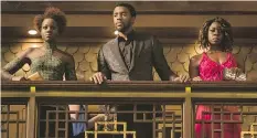  ?? MARVEL STUDIOS/DISNEY ?? Lupita Nyong’o, left, Chadwick Boseman and Danai Gurira star in Black Panther, due out next month.