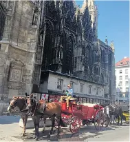  ??  ?? TAKE A WHIRL: Vienna, left, is the World’s Most Liveable City with grand, spectacula­r architectu­re, and, above, rooftops over pretty town of Linz