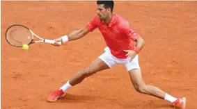  ?? ?? Novak Djokovic is chasing a seventh Italian Open title