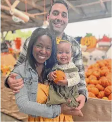  ?? Hindy Giron/Associated Press ?? Andy Giron met his wife, Alana Giron, on the dating app Hinge and married six months later.