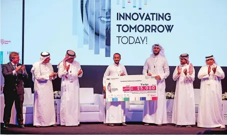  ??  ?? Among the winners of the virtual Arab Startup Competitio­n was the Saudi platform Telp, founders of which went home with a monetary prize and several opportunit­ies for growth.