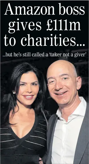  ?? Picture: TODD WILLIAMSON/Getty ?? BATTLE: Jeff Bezos faces a costly divorce after falling for Lauren Sanchez