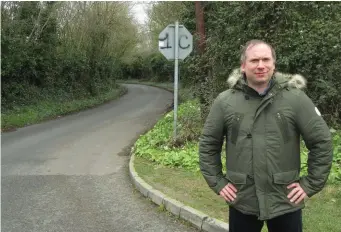  ??  ?? Anthony Moore has slated the lack of a footpath between the boardwalk and the Rathmullen Road, which is of concern to the residents on the road, especially in Riverbank and Highlands.