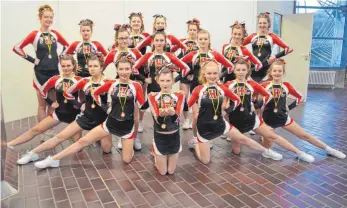  ?? FOTO: TSV ?? Die Cheerleade­rs sind nun also eine Abteilung beim TSV Wasseralfi­ngen und möchten unter neuer Flagge an alte Erfolge anknüpfen.