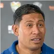  ??  ?? New Auckland coach Alama Ieremia.