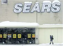  ?? JESSICA NYZNIK/EXAMINER ?? The Sears Peterborou­gh store, seen Monday, will close its doors for good on Sunday. Sears Canada announced in October it would be closing all stores.