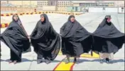  ?? AP ?? File photo of Iranian women forming a human chain at the Isfahan Uranium Conversion Facility in support of Iran's nuke plans.