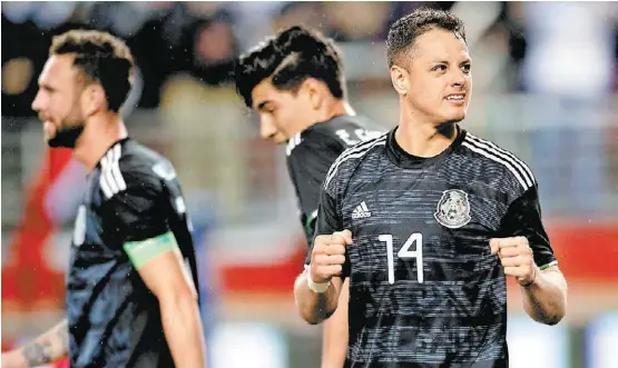  ?? MEXSPORT ?? Javier Hernández, en un partido con la Selección Nacional en 2019.