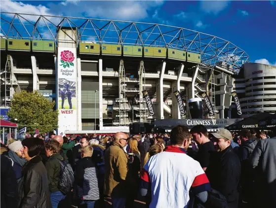  ?? PICTURE: Getty Images ?? Cash cow: A half-full Twickenham would still generate more income than any Premiershi­p match