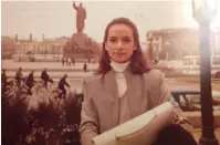  ??  ?? Karla Magruder visiting silk and garment factories in the Liaoning province in China back in the days.